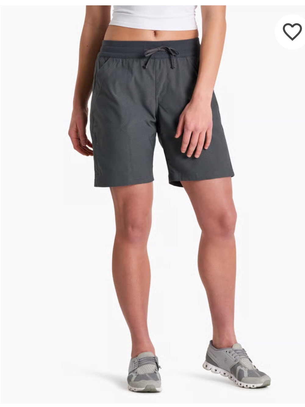 Kuhl Trekr Shorts Women Size Small Charcoal Stretch Hiking Outdoor Lightweight